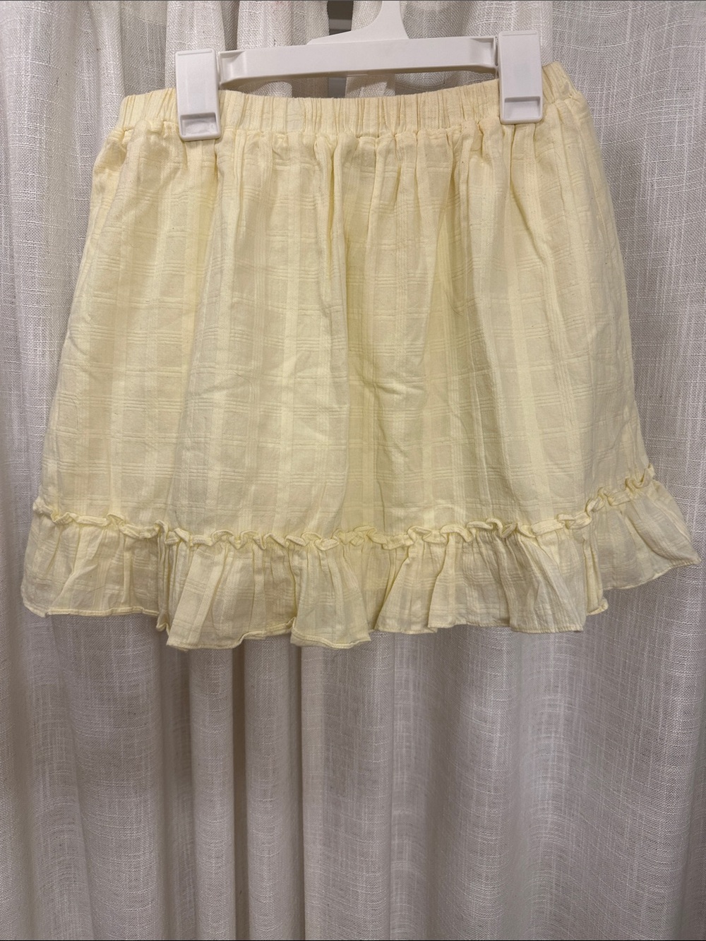 Revolve Super Down Butter Yellow Skirt